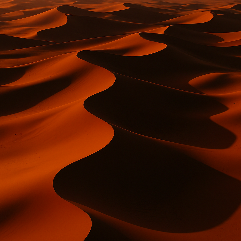 Desert at golden hour