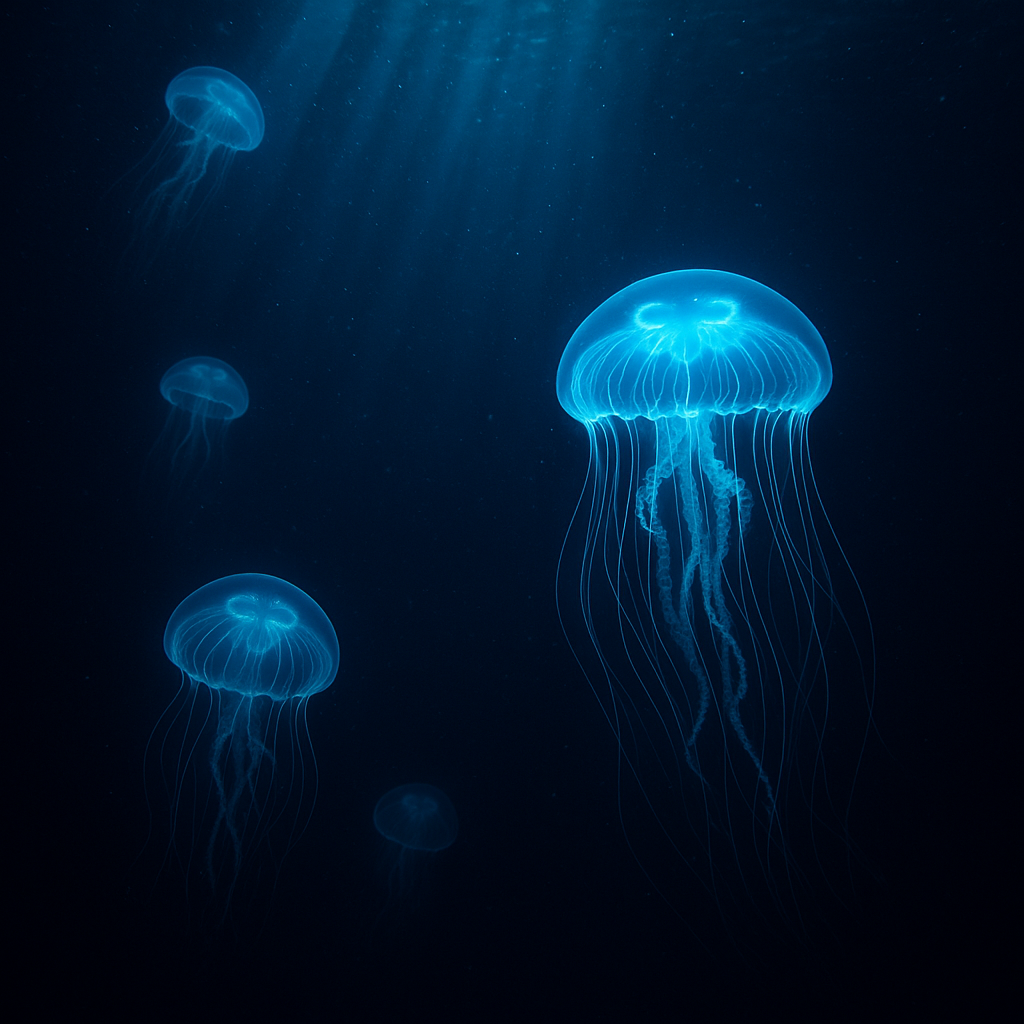 Bioluminescent ocean